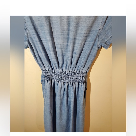 Cloth & Stone Anthropologie Medium 100% Lyocell dress smocked back - Picture 2 of 15